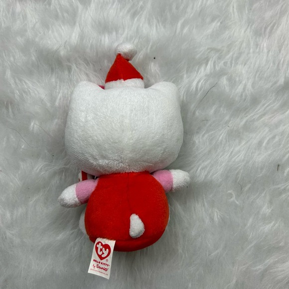 Y2k NWT Hello Kitty Christmas Candy Cane beanie baby - Picture 3 of 3